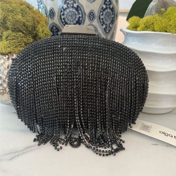 NWT Olga Berg Bria Crystal Fringe Clutch
⭐️read description - Picture 2 of 7